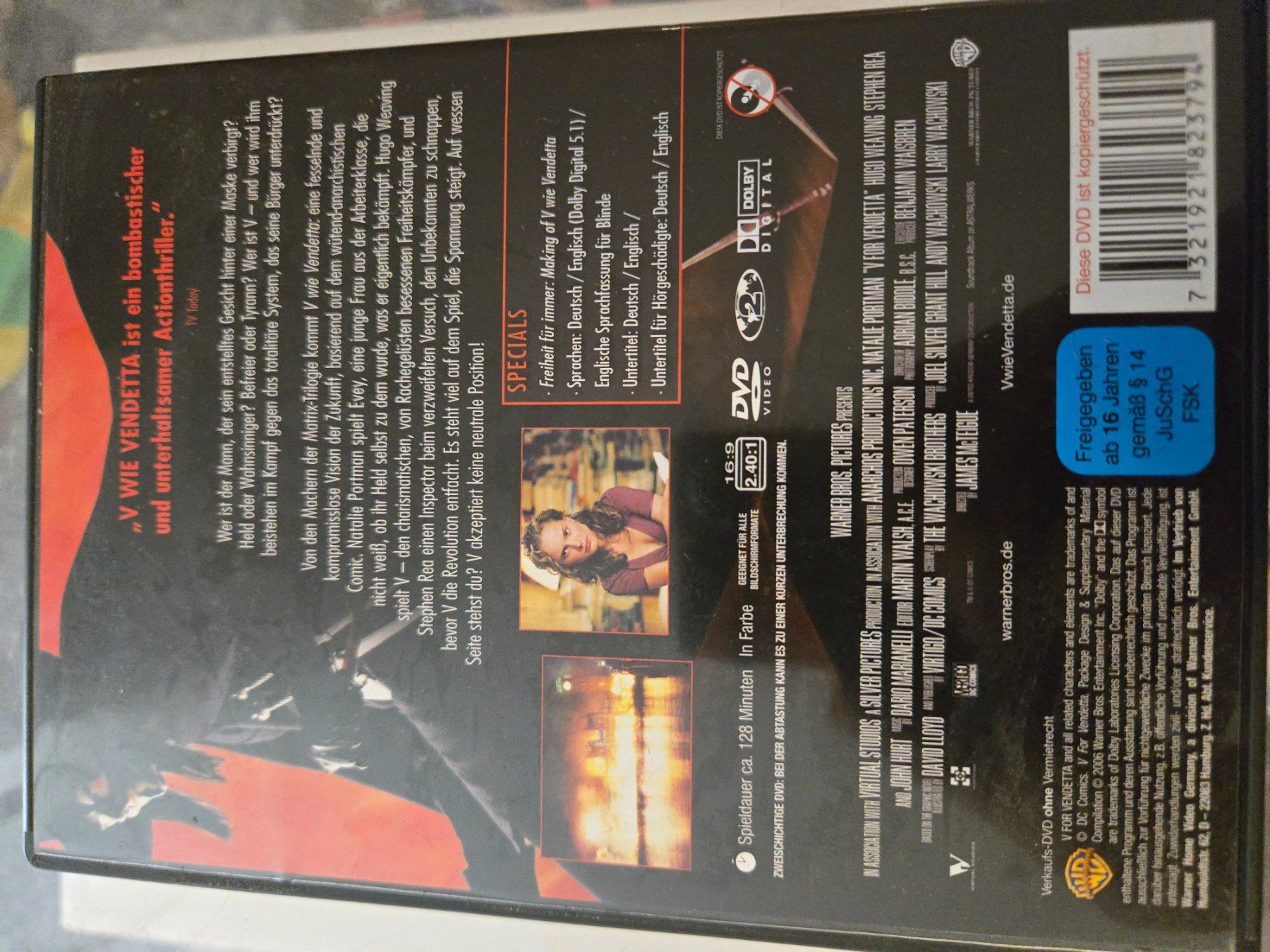 Tutti i DVDs: V wie Vendetta DVD – Usato da Bussigny venduto da Kfdlt 1