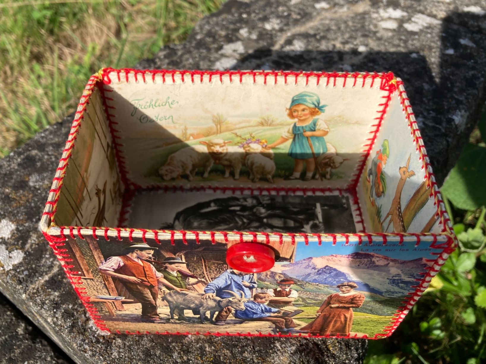Alle Dekorationen: hangearbeitets  Truckli  aus  alten  Ansichtskarten – Gebraucht aus Subingen von ArtBead 4
