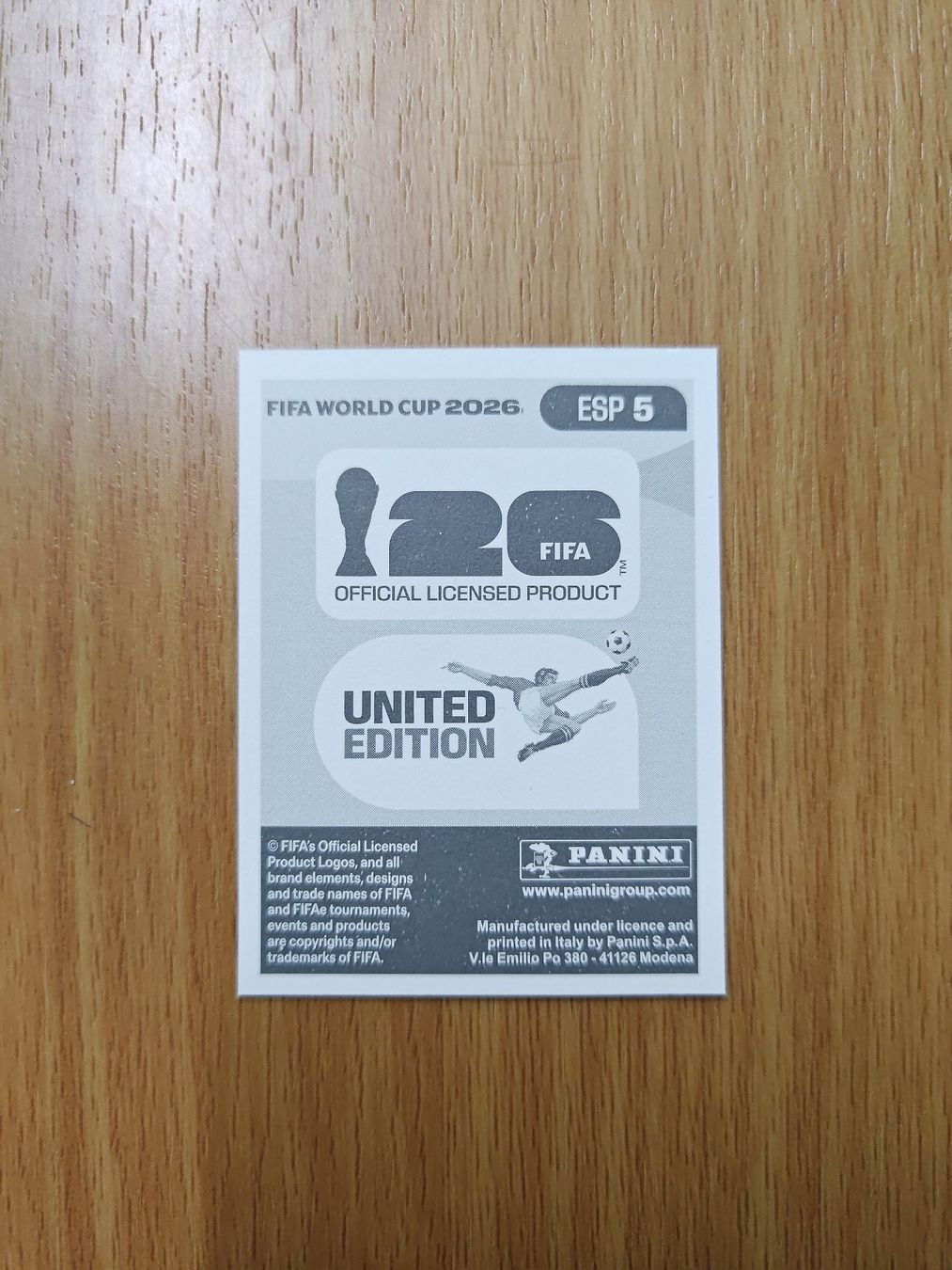 Panini Carte collezionabili: Panini WM 2026 Sticker - ESP 5 – Usato da Hochdorf venduto da all_u_want 1