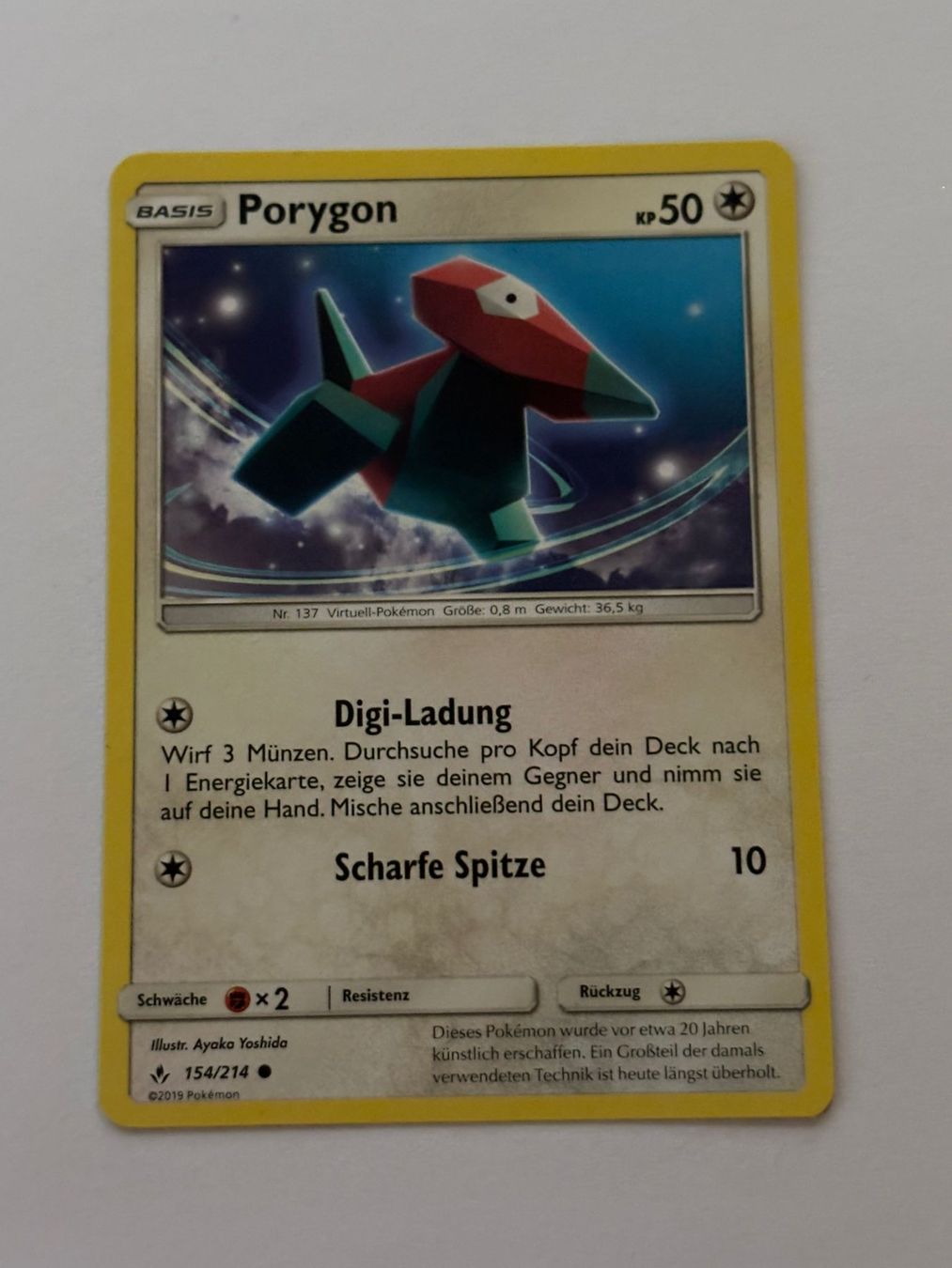 Pokémon Carte collezionabili: Pokemon-Karte Porygon 154/214 – Usato da Herisau venduto da Seyashop1