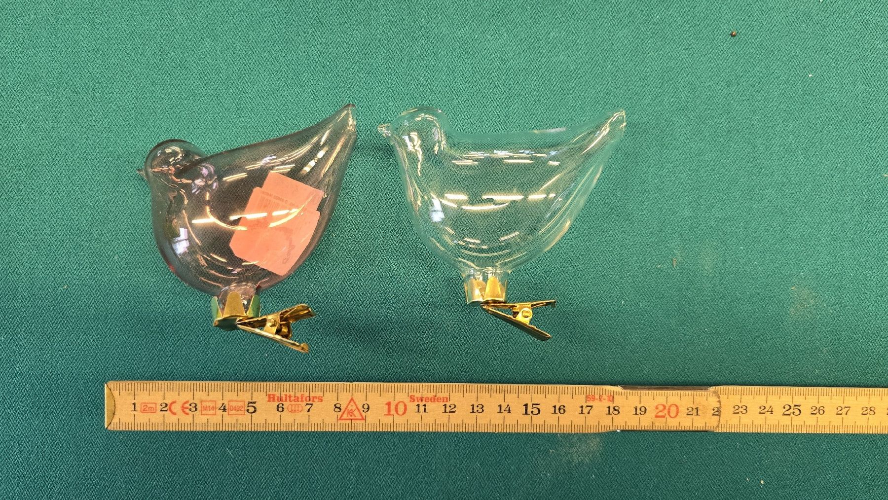 Tutte le decorazioni: 2 Glas Vögel Deko  – Usato da Tuggen venduto da Santasbag