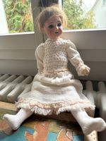 Alte, antike Puppe - Pappmache‘ 45 cm