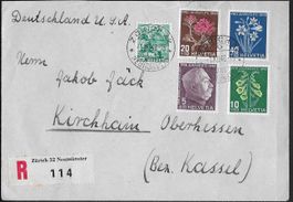 1948 R/FDC Zürich 1.XII. nach Deutschland hochwertig ab 1.-
