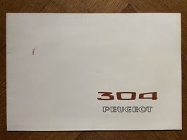 PEUGEOT 304 Prospekt 1969 MY 1970 deutsch brochure catalogue