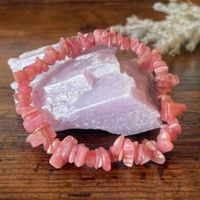 ✲ 1 Stk. Rhodochrosit Chips Armband ✲ 20g Splitter Bracelet
