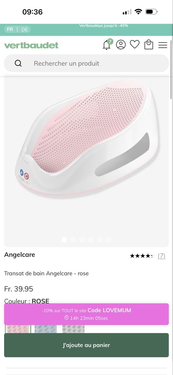Sdraiette & Sdraiette a dondolo: Transat bébé baignoire amelcar – Nuovo (secondo la descrizione) da Carouge GE venduto da Leeleelee2 1
