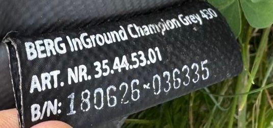 Trampolini: Trampolin BERG InGround Champion Grey 430 – Usato da Schneisingen venduto da con_8tvg 2