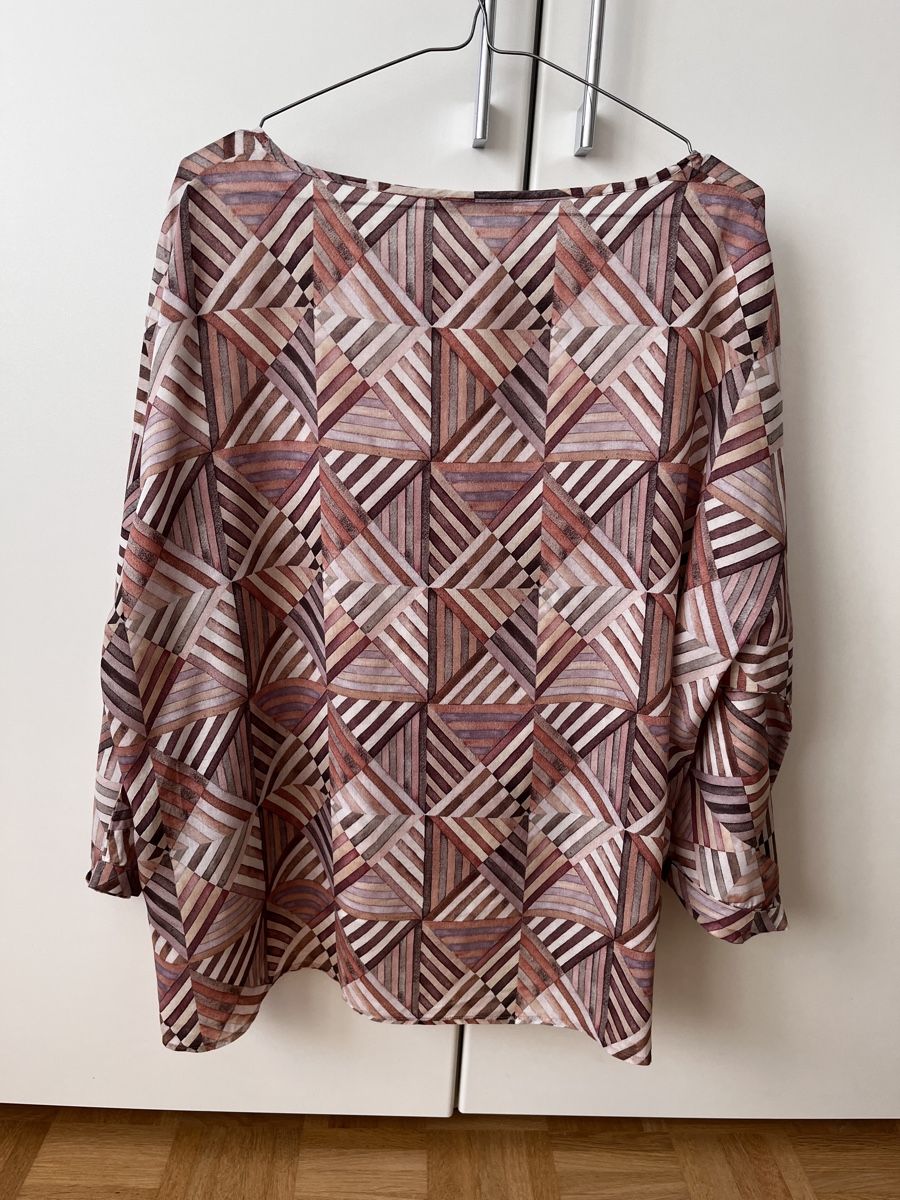 Nile Camicette: Bluse NILE geometrisch gemustert Grösse XL Lyocell – Usato da Zürich venduto da Kleanthy 1