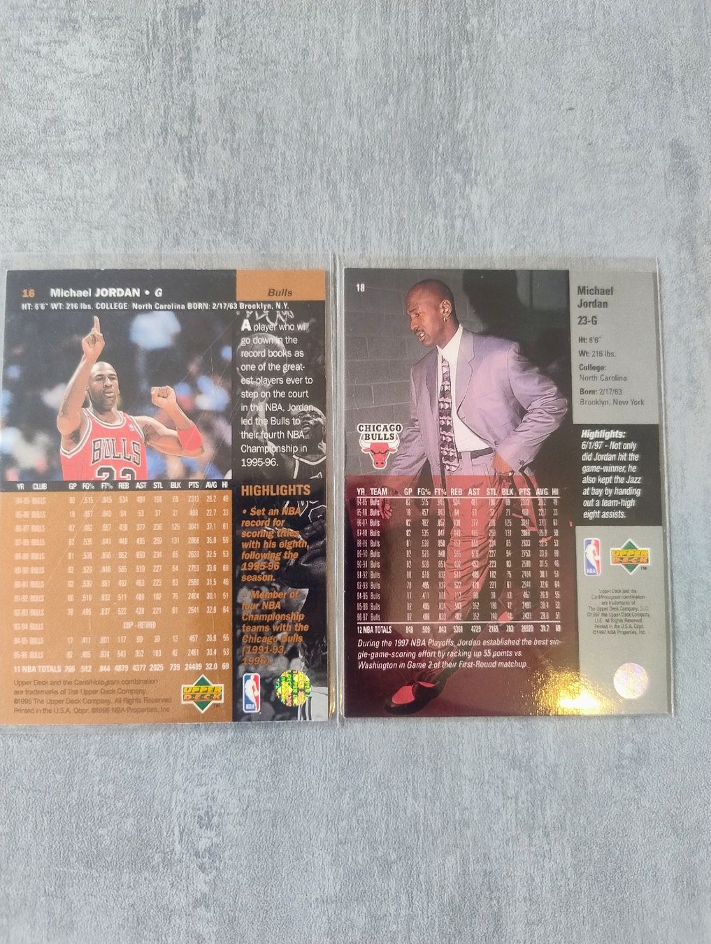 Nba Carte collezionabili: NBA Lot 2 cartes Upper deck Michael Jordan  – Nuovo (secondo la descrizione) da Martigny venduto da jul_7s5x 3