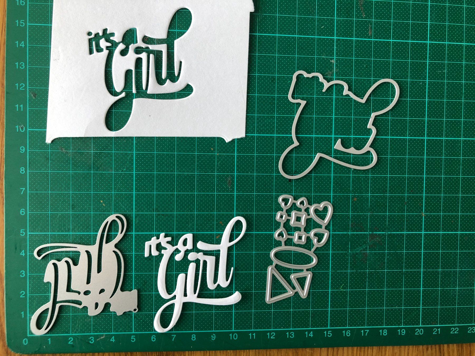 Schablonen: Text- Its a Girl- Vorlage, Stanzenform, Schablonen – Neu (gemäss Beschreibung) aus Fischbach-Göslikon von 78anna