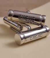 Carolina Herrera Cufflinks, Silver