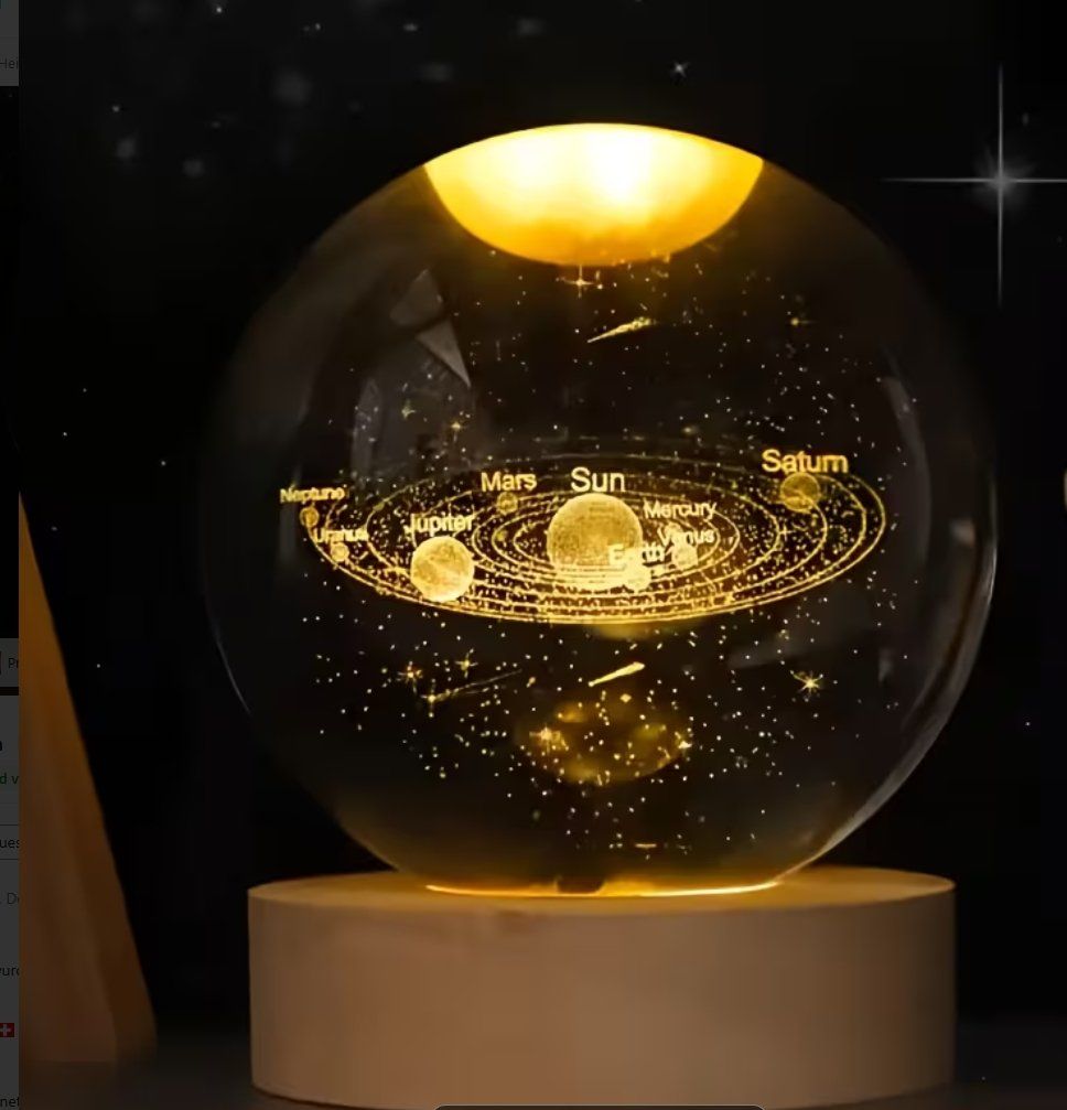 Lampade: LED Kristallkugel Planeten USB-betrieben – Nuovo e nell'imballaggio originale da Diepoldsau venduto da preisparadies-ch 2