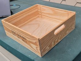 3er Weinkiste leer 34x32x11.8 cm