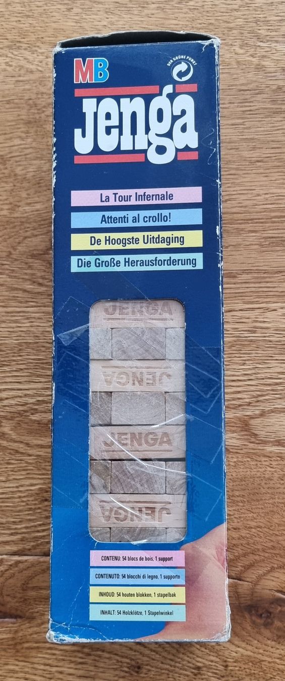 Giochi: MB,Jenga -Spiel – Nuovo e nell'imballaggio originale da Frauenfeld venduto da Bleeddragon 1