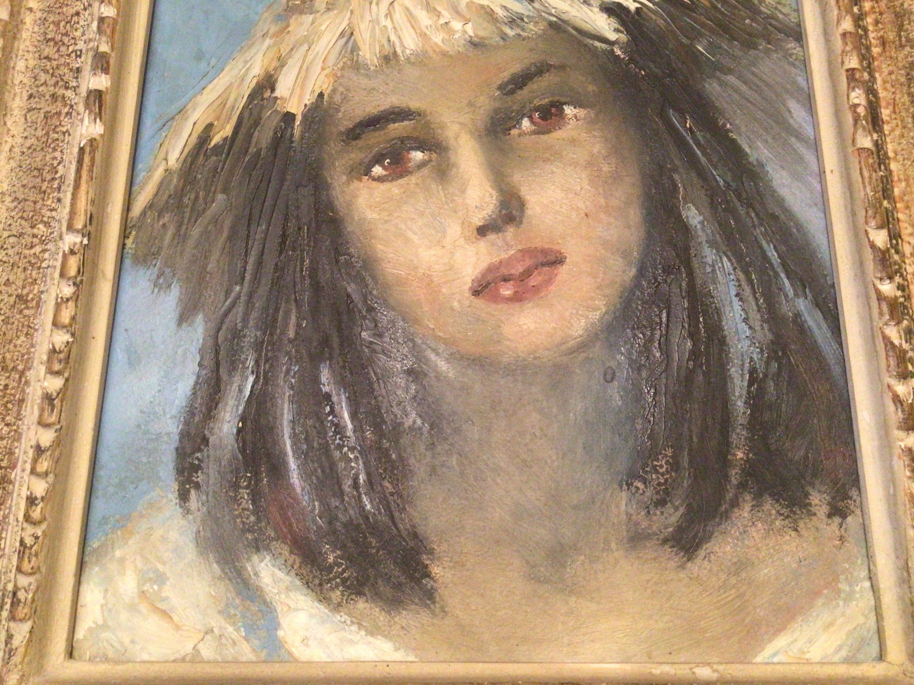 Dipinti: Portrait Junge Frau mit Strohhut – Usato da Salmsach venduto da Fxwg 4