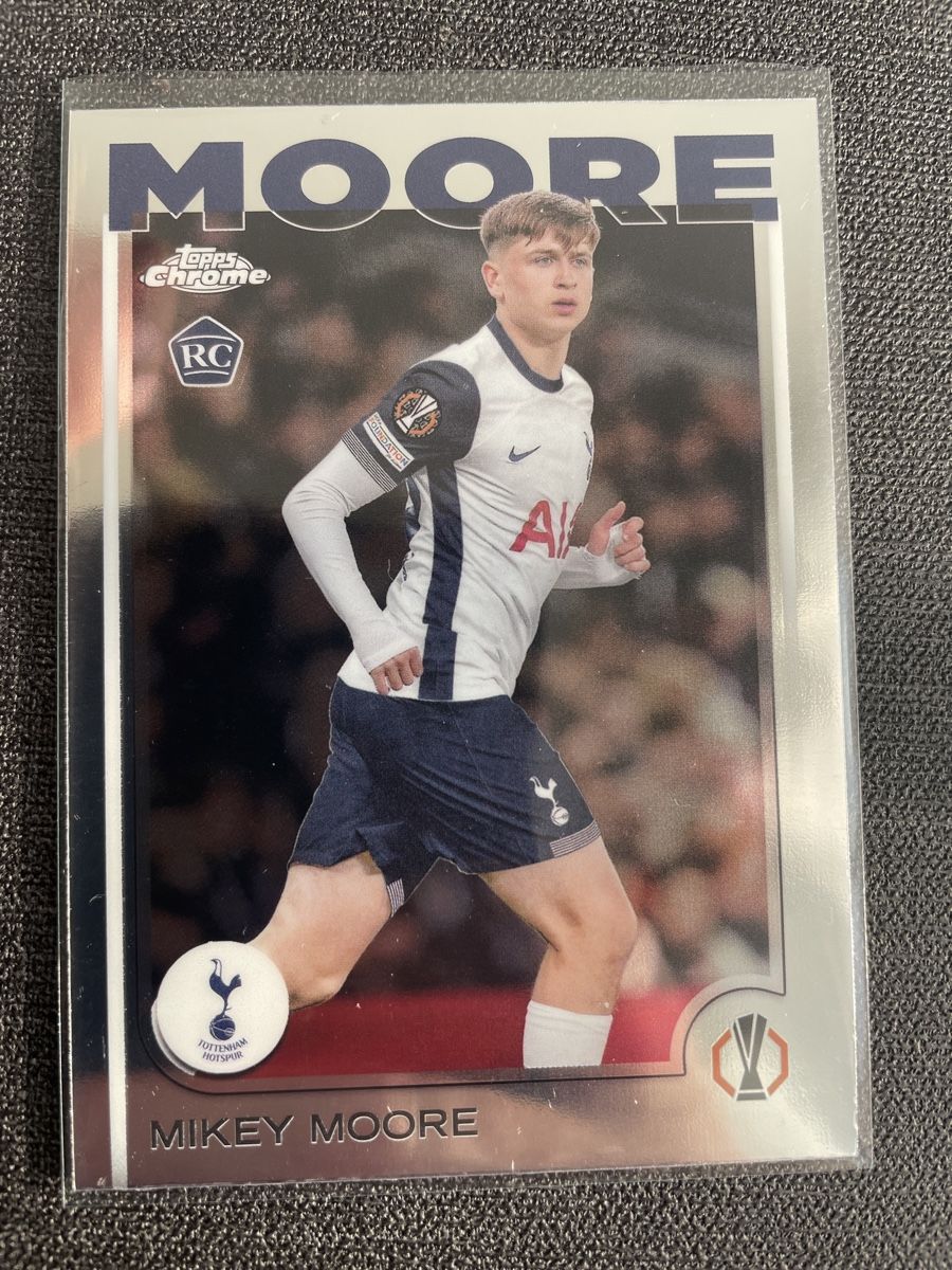 Topps Carte collezionabili: Topps Chrome Mikey Moore Tottenham Hotspur – Nuovo (secondo la descrizione) da Burgdorf venduto da Sports_Cards_3400