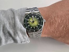 San Martin, integrated bracelet, vortex dial, 40mm, SN0148