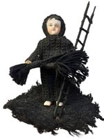 Puppe Figur Porzellan antik Kaminkehrer