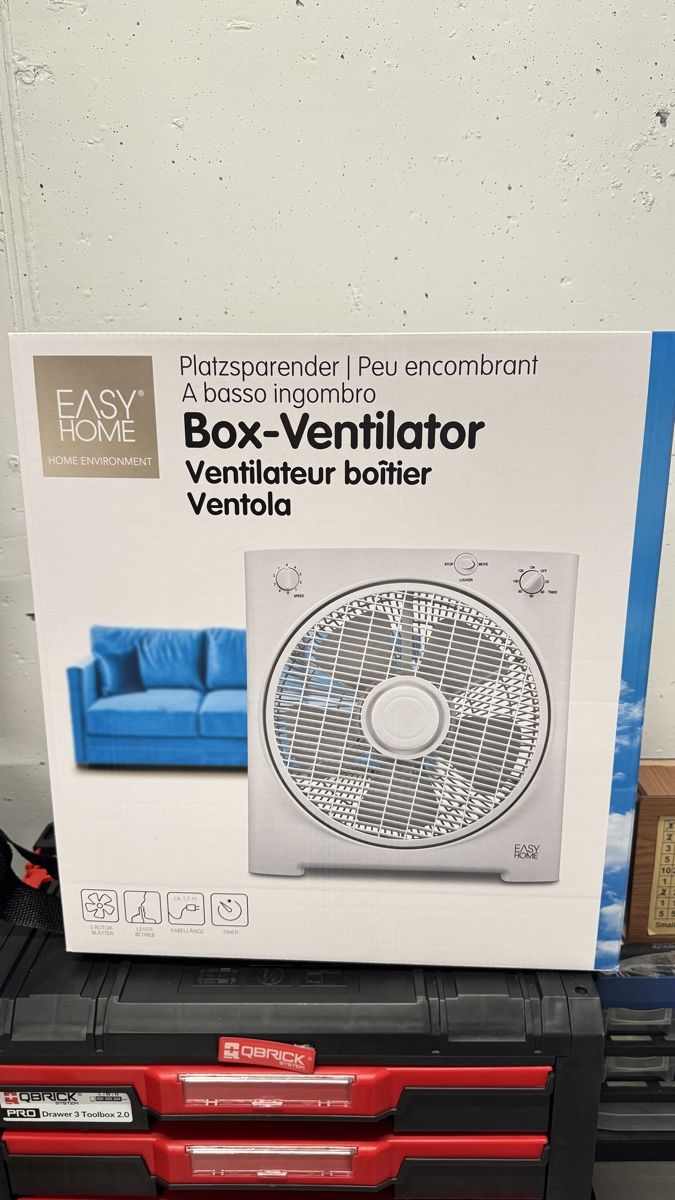Ventilatoren: Kompakter Box-Ventilator EASY HOME neuwertig – Neu und originalverpackt aus St. Margrethen SG von  3