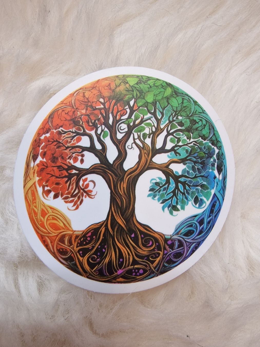 Aufkleber: Runder Sticker Lebensbaum🌳/Neu – Neu und originalverpackt aus Arbon von sar_l7ll