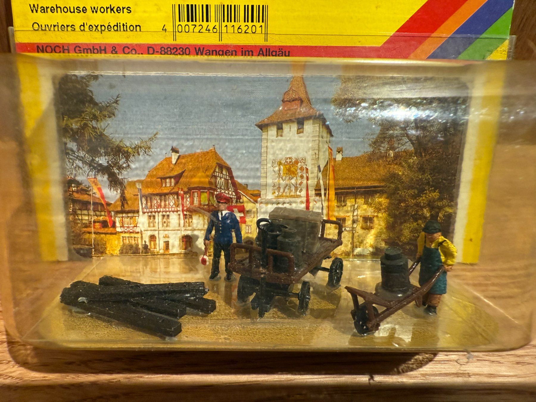 Noch Modellini di ferrovie: NOCH 11620, Arbeiter einer Spedition, H0, OVP – Nuovo e nell'imballaggio originale da Hombrechtikon venduto da Eibalei75 1