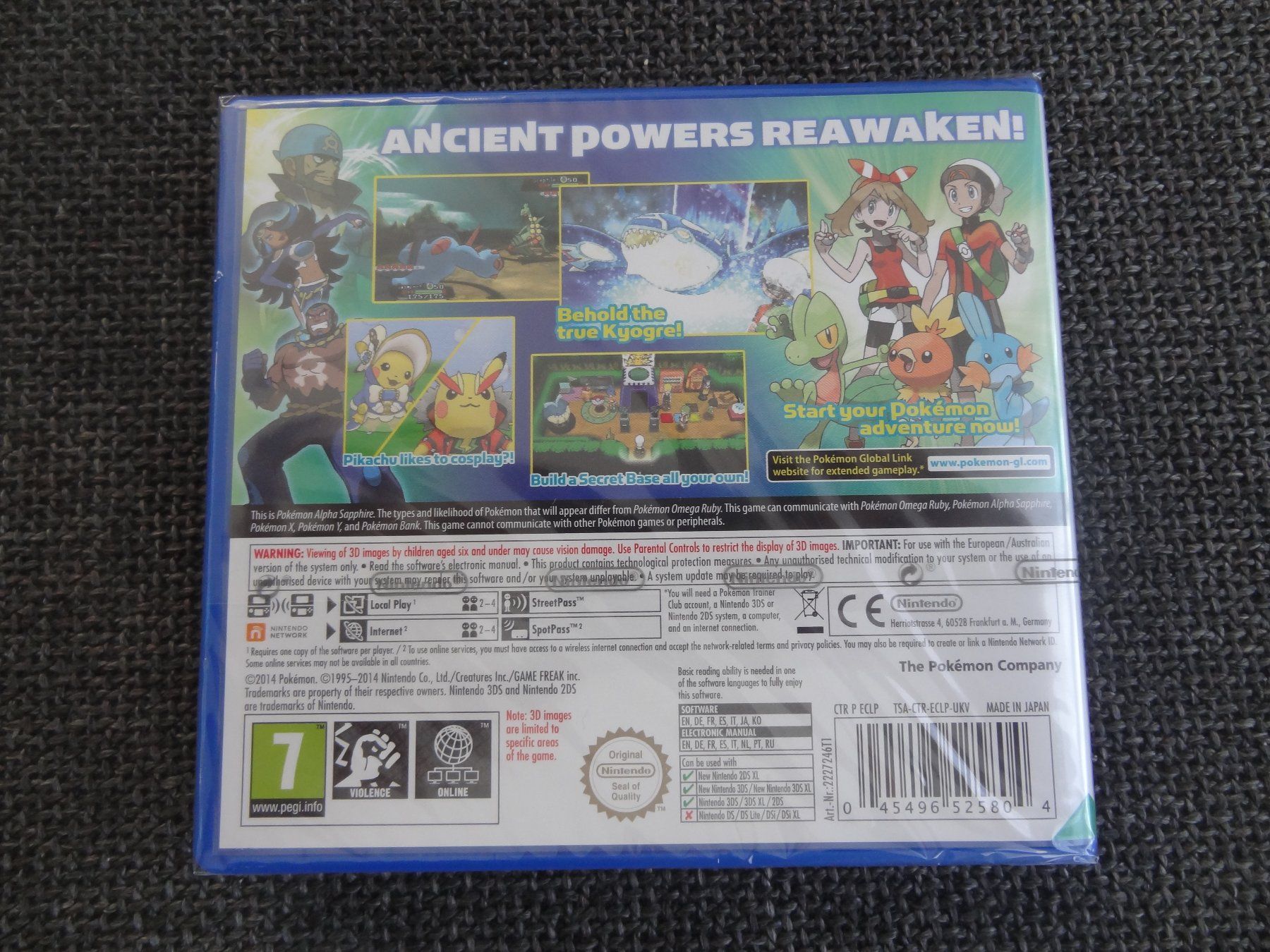 Pokémon Giochi: Pokémon Alpha Sapphire Nintendo 3DS UK-Version blue case NEU – Nuovo e nell'imballaggio originale da Lyss venduto da Famicom 2