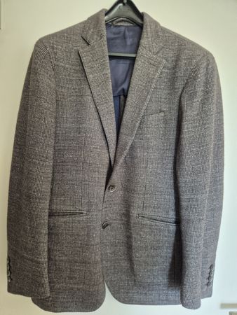 Hackett London Sakko Herren Gr. 48R (M) edler Wollmix Blazer
