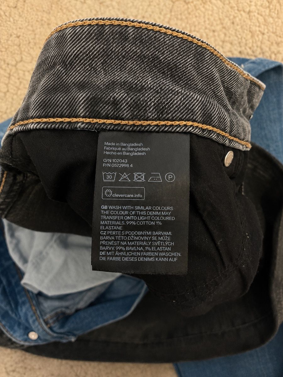 H&M Jeans: JEAN BICOLORE BLEU ET NOIR – Neuf (Voir description) à Lausanne par KeNaChic 4