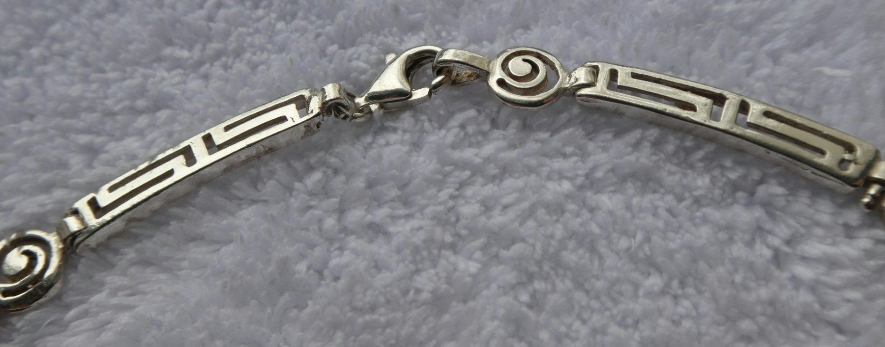 Ketten: Halskette Collier griechisches Muster Mäander 925 Silber – Gebraucht aus Frauenfeld von dhour 2
