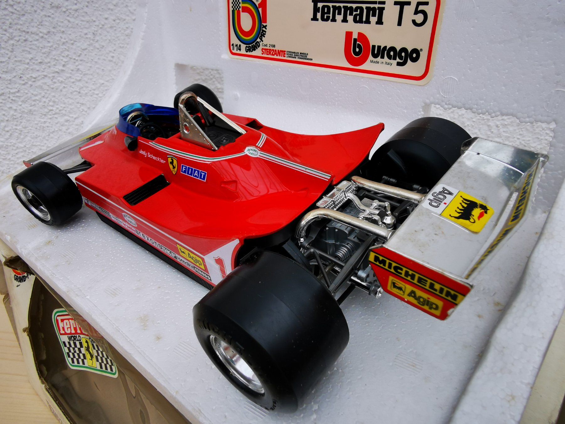 Burago 1/14 Ferrari 312 T5 J. Scheckter in OVP (Neu und