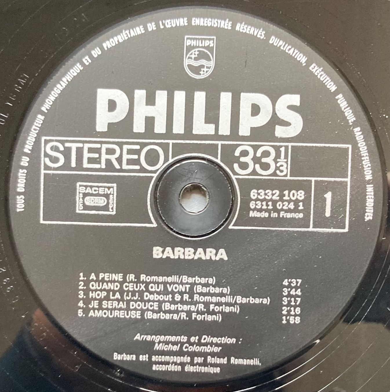 Dischi in vinile: BARBARA - L'AIGLE NOIR – Usato da Poliez-Pittet venduto da Newtown-Records 2