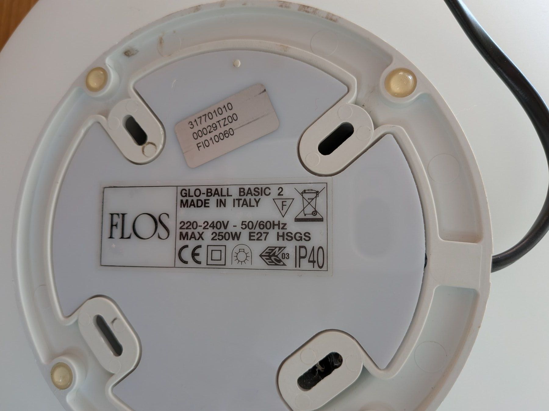 Flos Lampes: Grosse Tischlampe Flos Glo-Ball Basic 2 – D'occasion à Emmen par Brockofsky 4