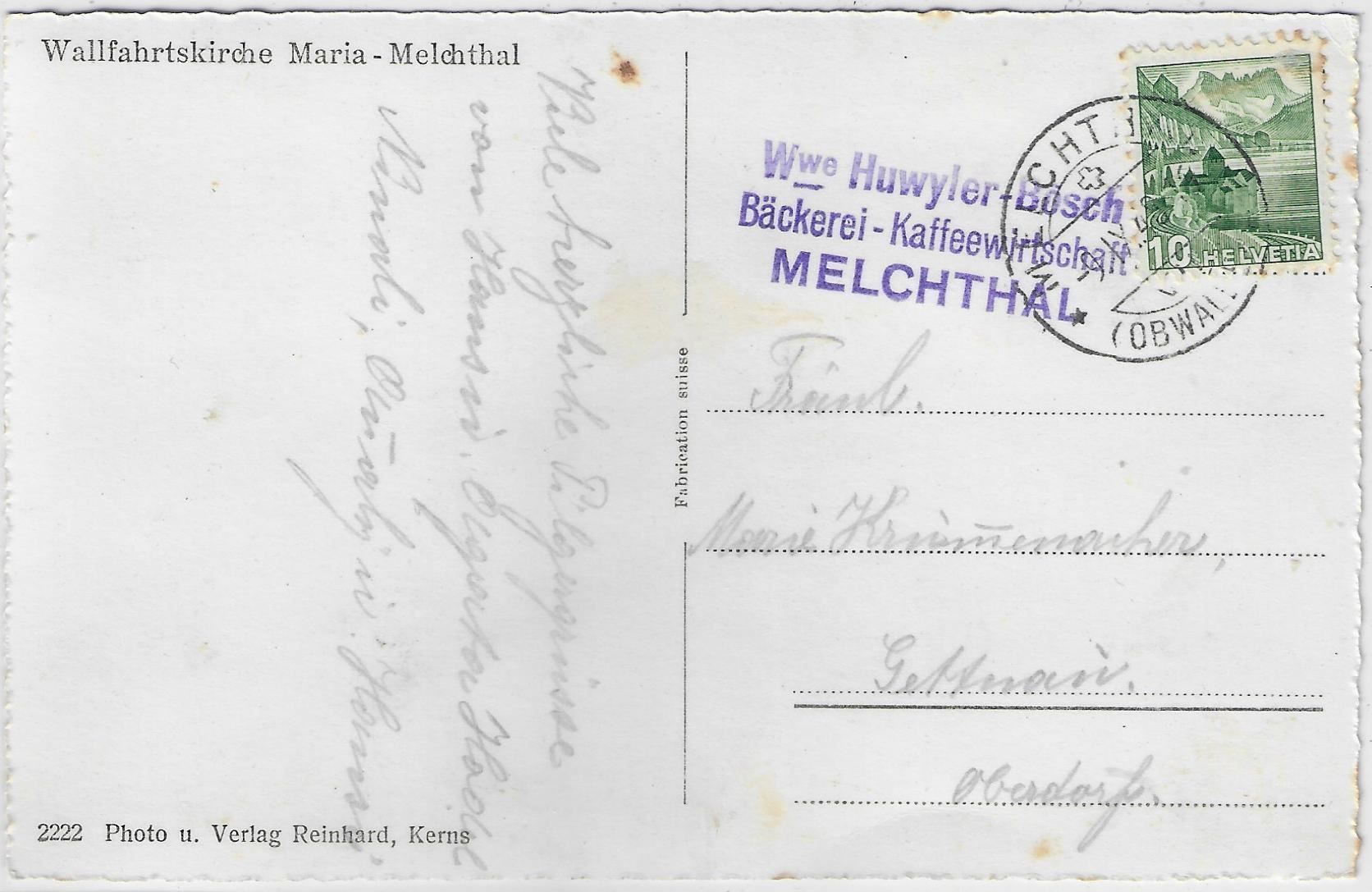 Ansichtskarten: Wallfahrtskirche Maria - Melchthal – Antik aus Ettingen von Kartenplanet 1