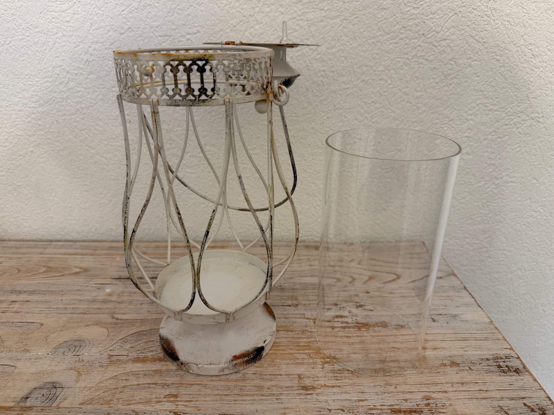 Lanterne: Laterne aus Metall im Shabby Chic Look – Usato da Wolfwil venduto da Inseider12 5