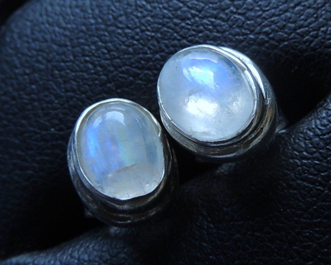 Ohrringe & -stecker: Rainbow moonstone Silber 925 Ohrstecker – Neu und originalverpackt aus Waldenburg von schaller707 2