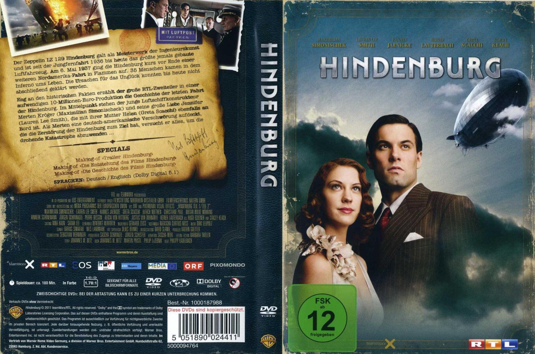 Alle DVDs: Doppel-DVD Hindenburg - Luftschiff Hindenburg-Katastrophe – Gebraucht aus Bern von carola31 1