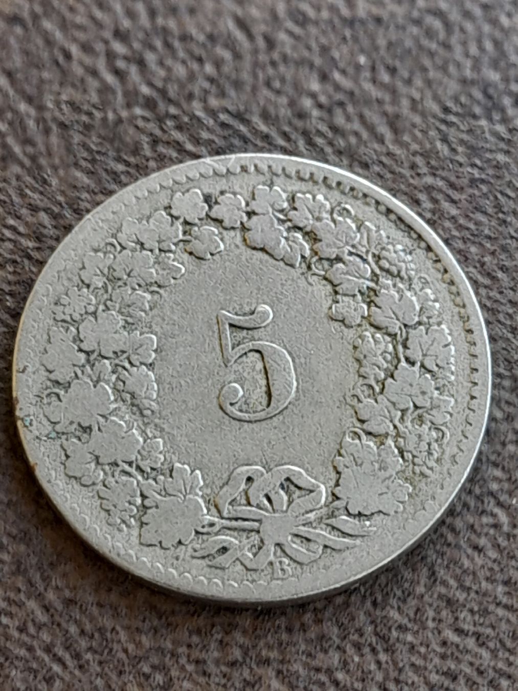 Alle Münzen: 5 Rappen 1880 – Gebraucht aus Basel von Basel_20 1