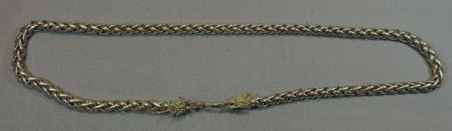 Catenine: Kette mit Drachenköpfen, Tibetsilber Halskette – Nuovo (secondo la descrizione) da Duggingen venduto da doogbua 3