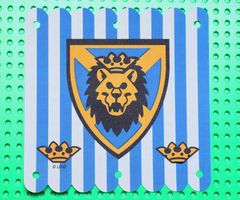 LEGO® Cloth Hanging 16 x 16 with Blue Stripes and Lion Head