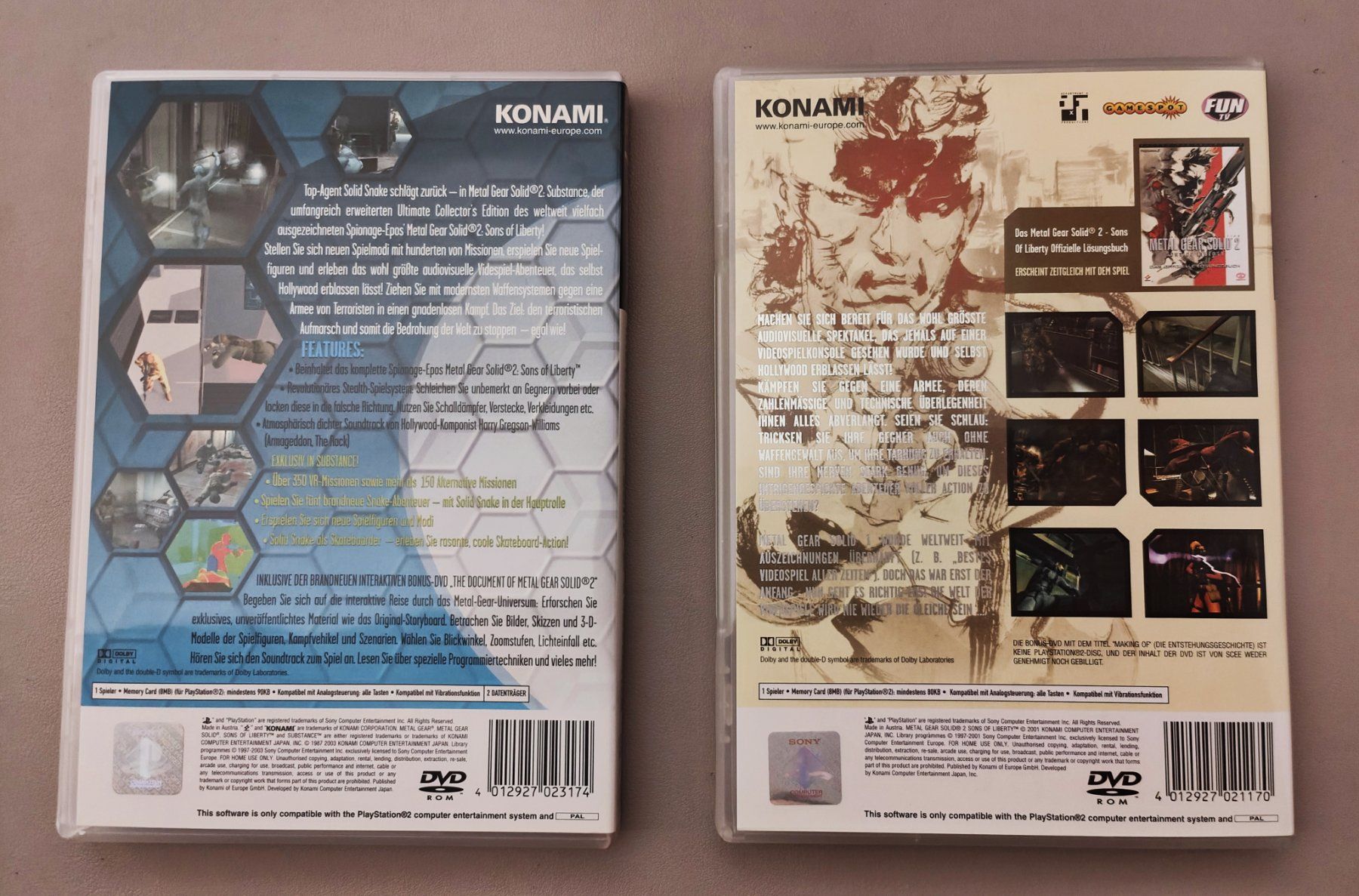 Giochi: Metal Gear Solid 2  & MGS 2 Substance PS2 - NEUWERTIG – Nuovo (secondo la descrizione) da Bern venduto da breesell321 1