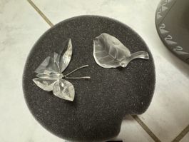 Schmetterling auf Blatt - Swarovski