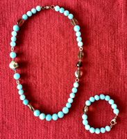 Türkis Schmuckset: Halskette & Armband