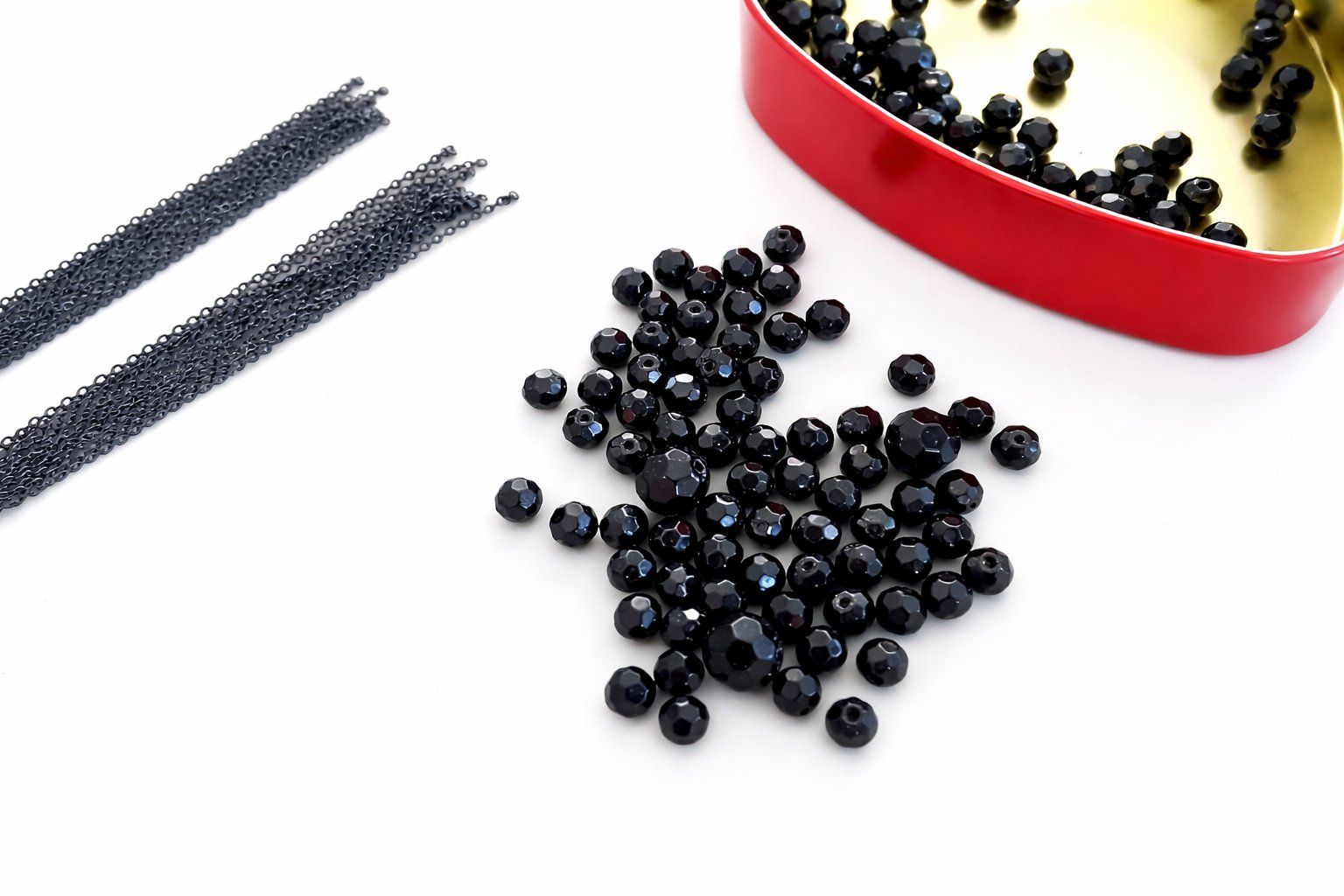 Kits de loisir créatif: DIY Schmuck Bastelset Perlen Schwarz Set – Neuf (Voir description) à Fully par VaneaSelection 1