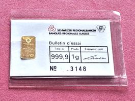 HYPOTHEKARBANK LENZBURG -  1 GRAMM - N° 3148