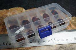 Mahagoni Obsidian Tropfen Gelocht  10 Stück im  Böxli no2