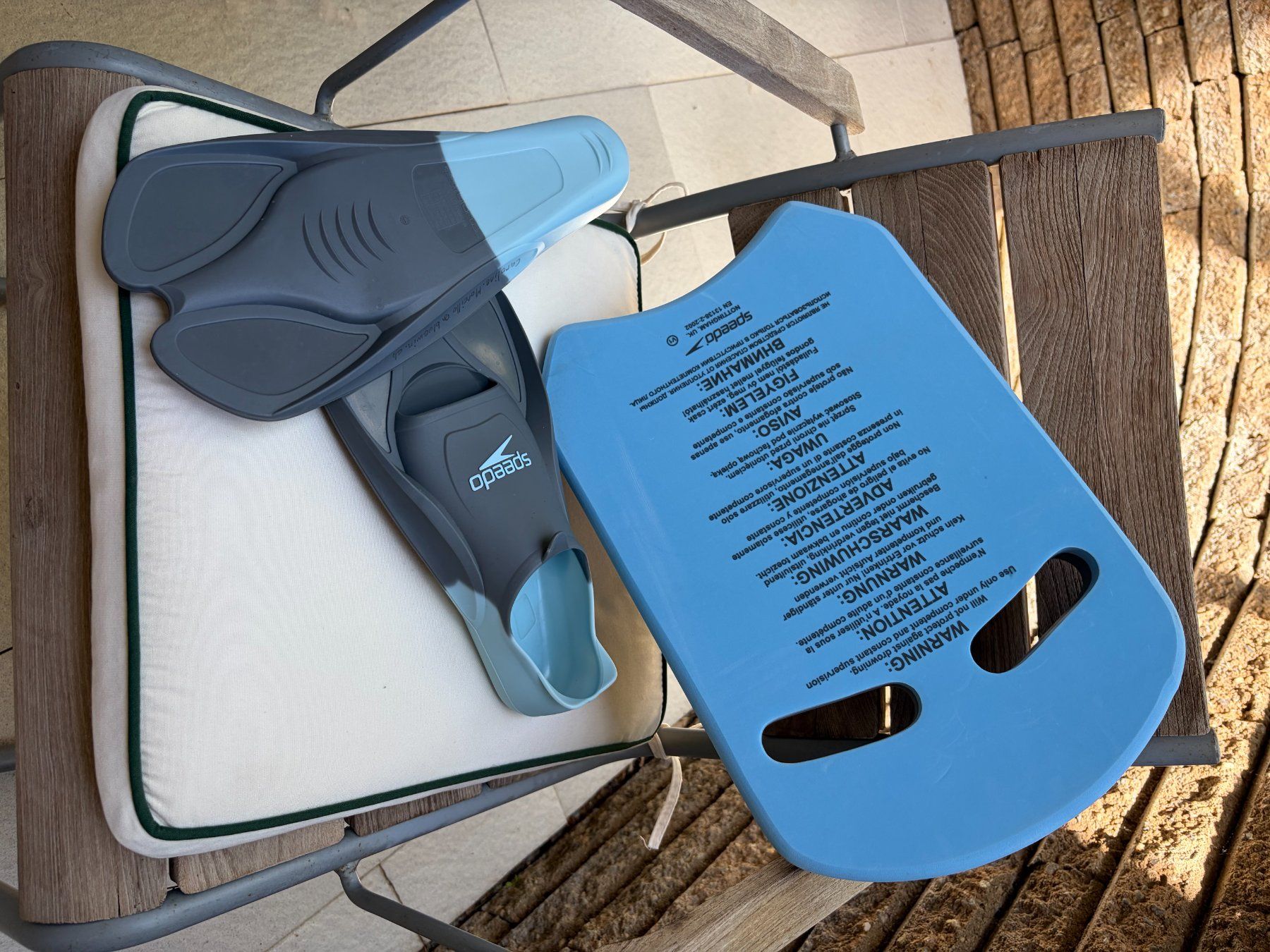 Pinne, Maschere & Boccagli: Palmes et kickboard pour la natation – Usato da Borex venduto da move2011 1