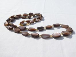 Vintage-Kette aus Muschelperlmutt , ca. 70er Jahre, 82cm