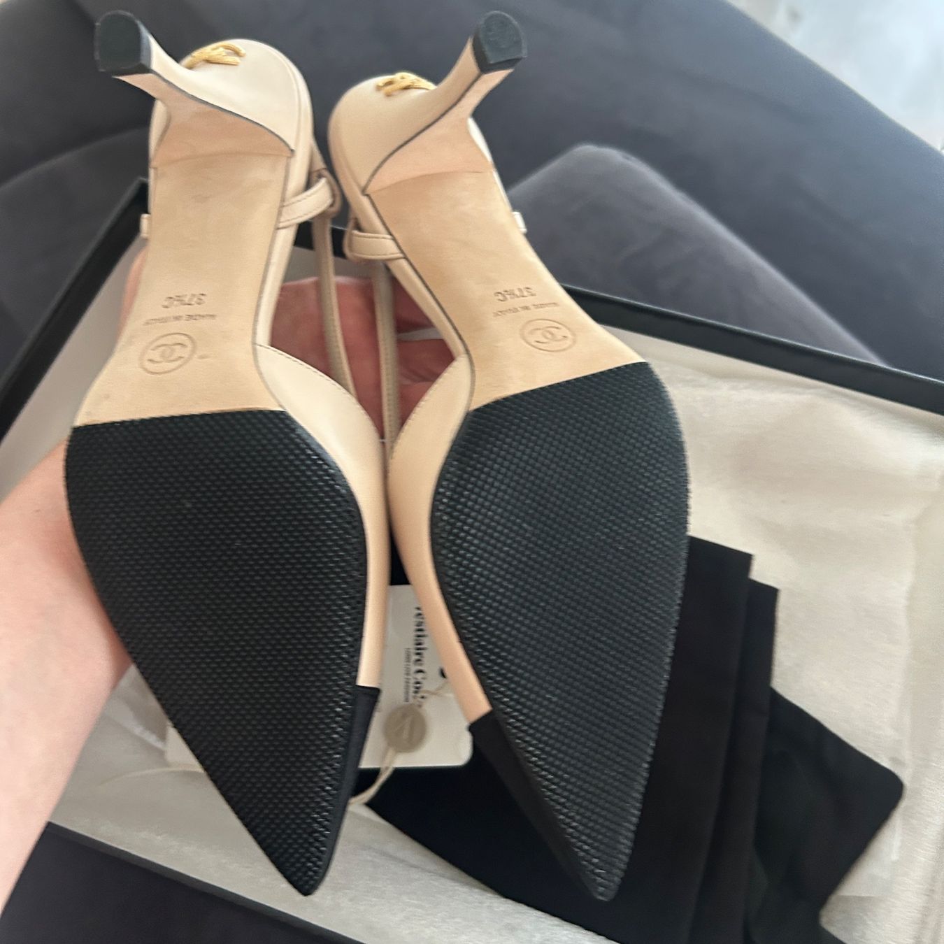 Chanel Scarpe da donna: Chanel Slingback 37,5 NEW – Nuovo e nell'imballaggio originale da Schaffhausen venduto da missclichy 6