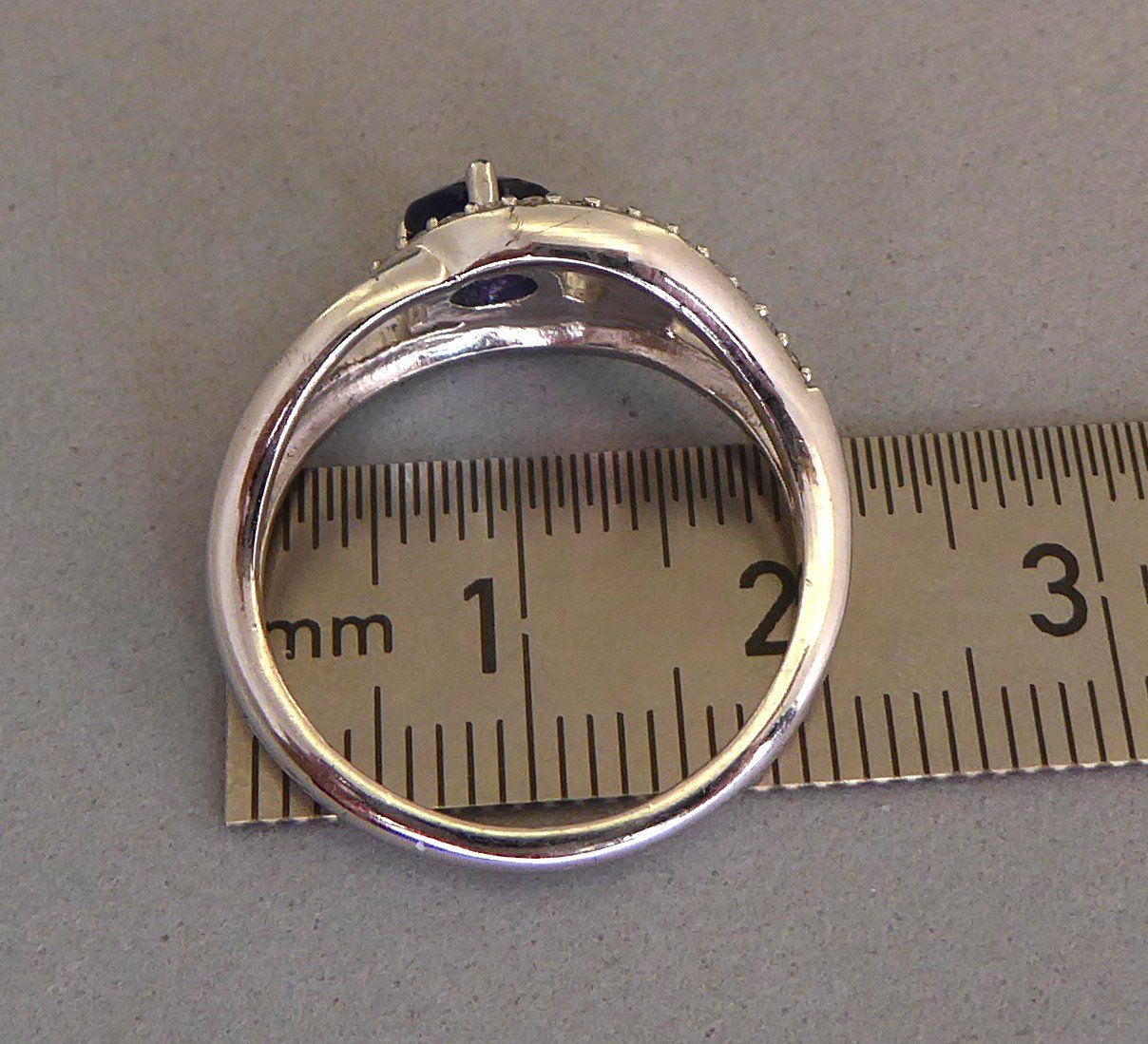 Bagues: Ring 925 Silber rhodiniert, mit echtem blauem Spinel – D'occasion à Muri AG par Lineli2020 5