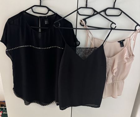 Damen Oberteile 3er Set Grösse 38